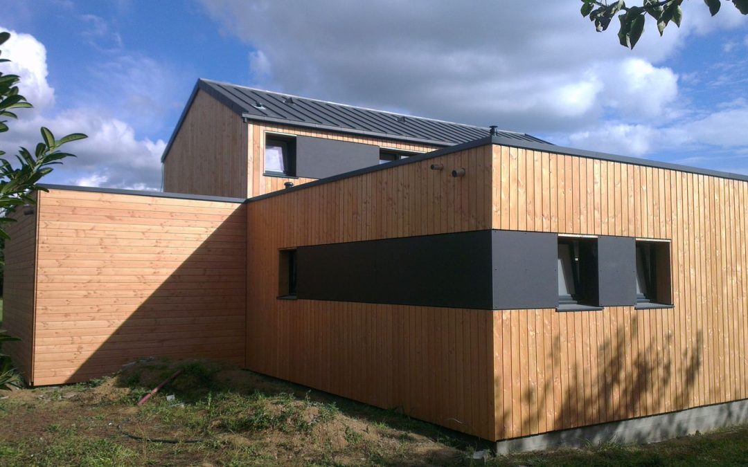 Maison ossature bois à Hopital Camfrout