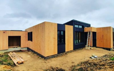 Maison en panneau massif CLT Novatop
Bardage bois …