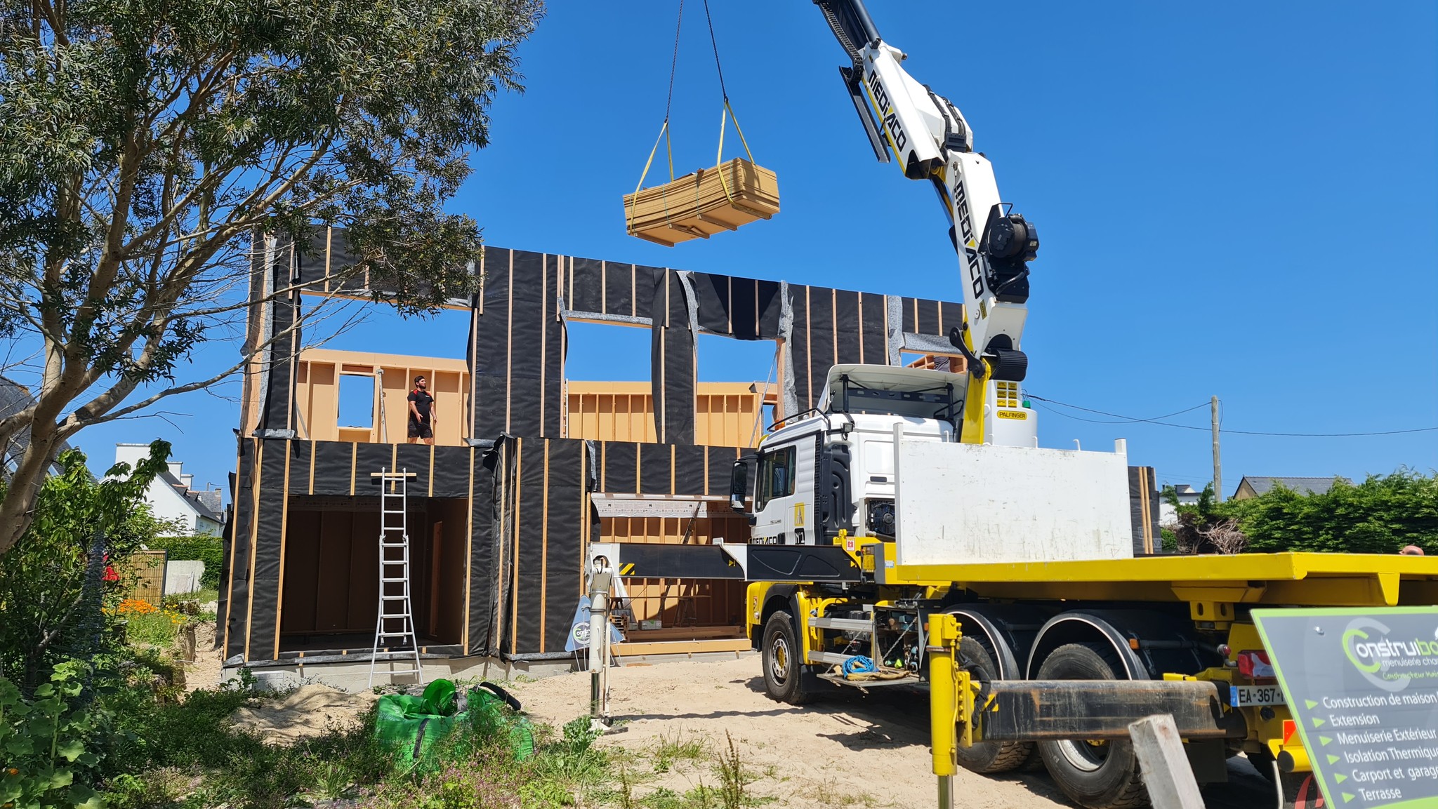 Avancement de ce chantier avec une superbe vue don…