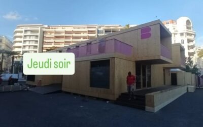 Retour pour démonter nos 400m2 et remplir nos 6 camions…