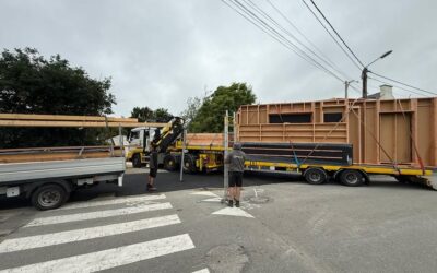 Avancement de ce chantier, bardage douglas ajouré terminé isolation en…